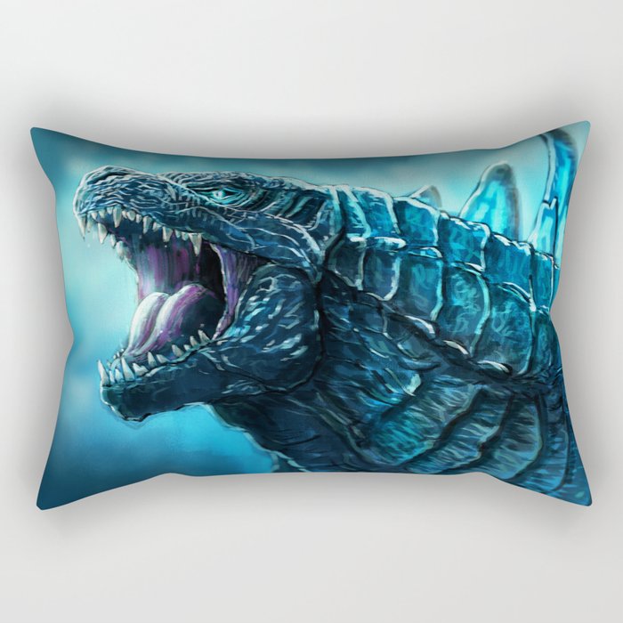 The King of Monsters - Godzilla Rectangular Pillow Gallery Image 2