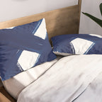 Indigo Abstract Brush Strokes | No. 3 Pillow Sham Gallery Image 2