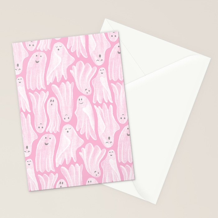 Gossamer Ghosts - pink Stationery Card Gallery Image 2
