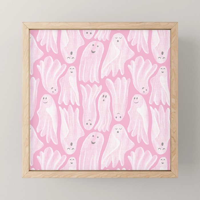Gossamer Ghosts - pink Mini Art Print Gallery Image 1