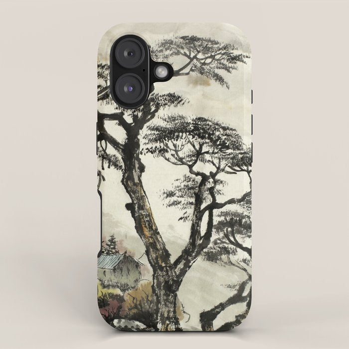Japanese Mountain Forest Tree Landscape iPhone Case Gallery Image 1
