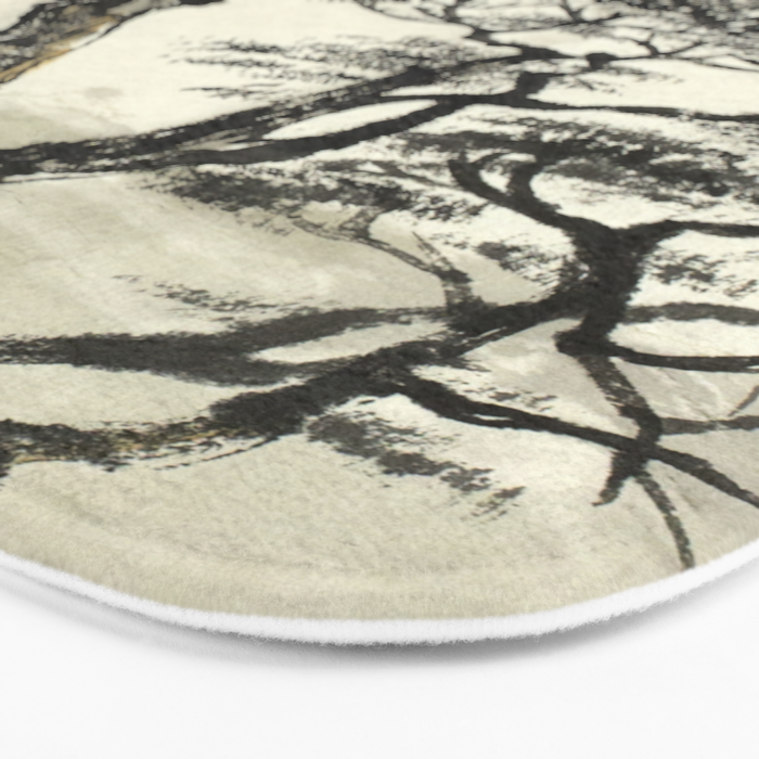 Japanese Mountain Forest Tree Landscape Bath Mat Gallery Image 3