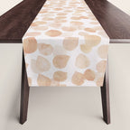 Watercolor polka dots in terracotta_bloomartgallery Table Runner Gallery Image 1