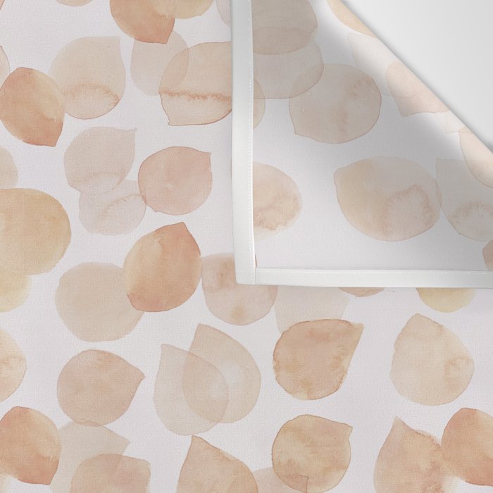 Watercolor polka dots in terracotta_bloomartgallery Wall Tapestry Gallery Image 3