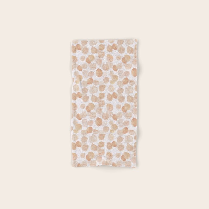 Watercolor polka dots in terracotta_bloomartgallery Bath Towel Gallery Image 1