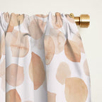 Watercolor polka dots in terracotta_bloomartgallery Window Curtain Gallery Image 2