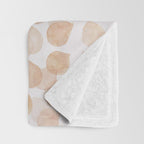 Watercolor polka dots in terracotta_bloomartgallery Throw Blanket Gallery Image 3