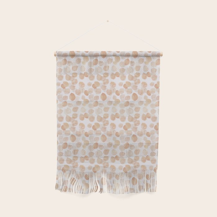 Watercolor polka dots in terracotta_bloomartgallery Wall Hanging Gallery Image 1