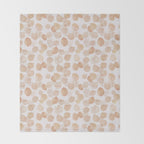 Watercolor polka dots in terracotta_bloomartgallery Throw Blanket Gallery Image 2