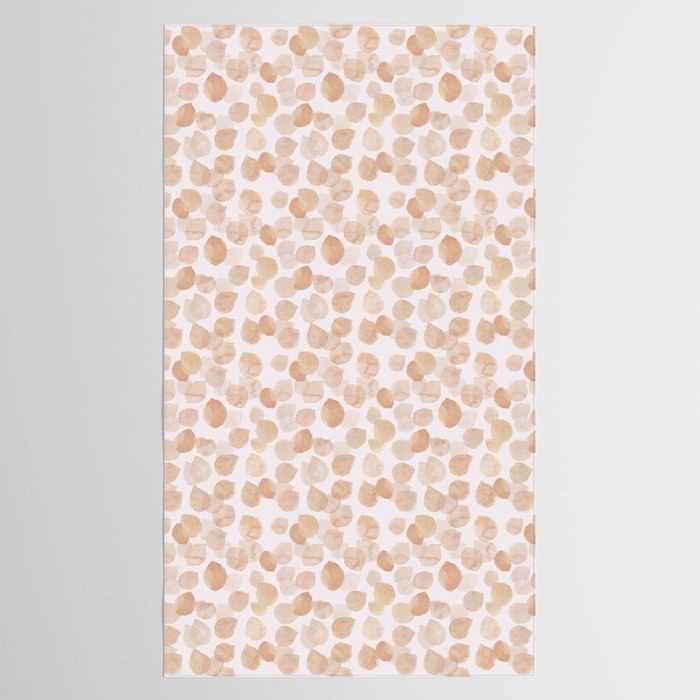Watercolor polka dots in terracotta_bloomartgallery Tablecloth Gallery Image 2
