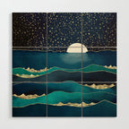 Moonlit Stars Wood Wall Art Gallery Image 1