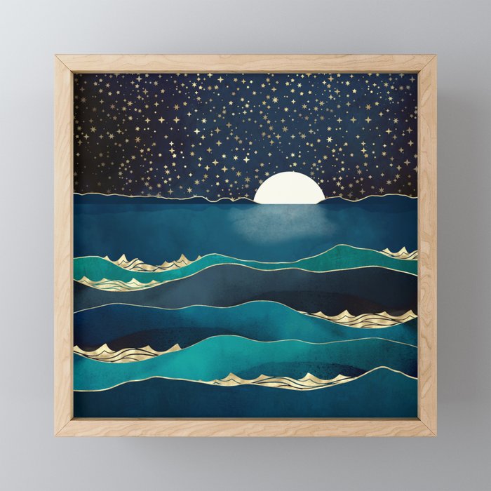 Moonlit Stars Mini Art Print Gallery Image 1