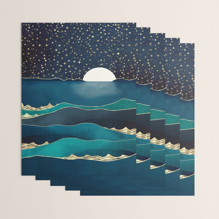 Moonlit Stars Wrapping Paper Gallery Image 3