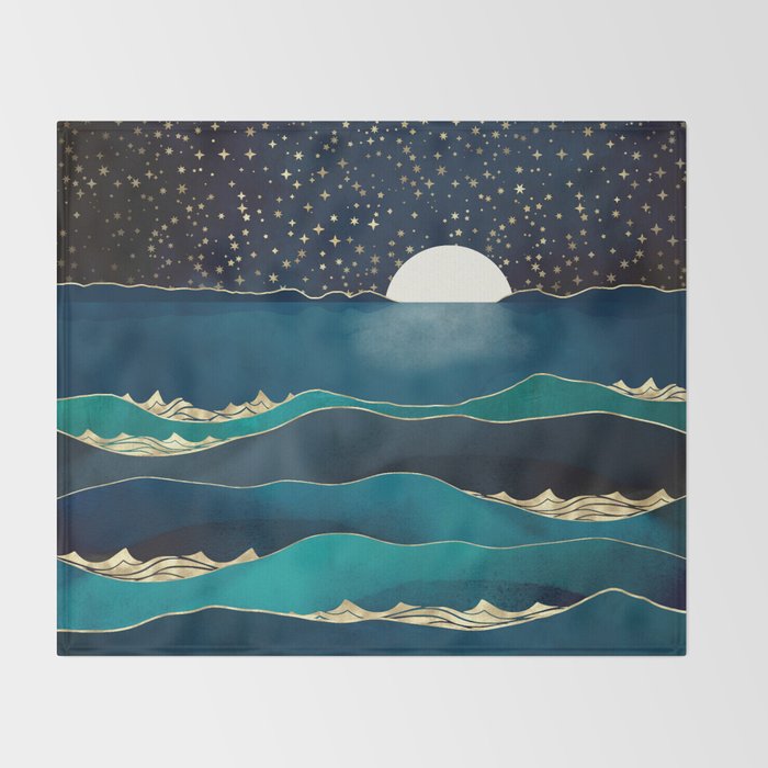 Moonlit Stars Throw Blanket Gallery Image 2