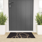 Abstract Line Art Cat Welcome Mat Gallery Image 3