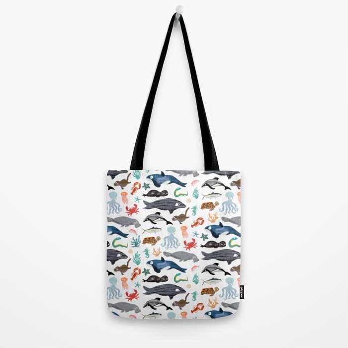 Sea Change: Ocean Animals Tote Bag Gallery Image 2