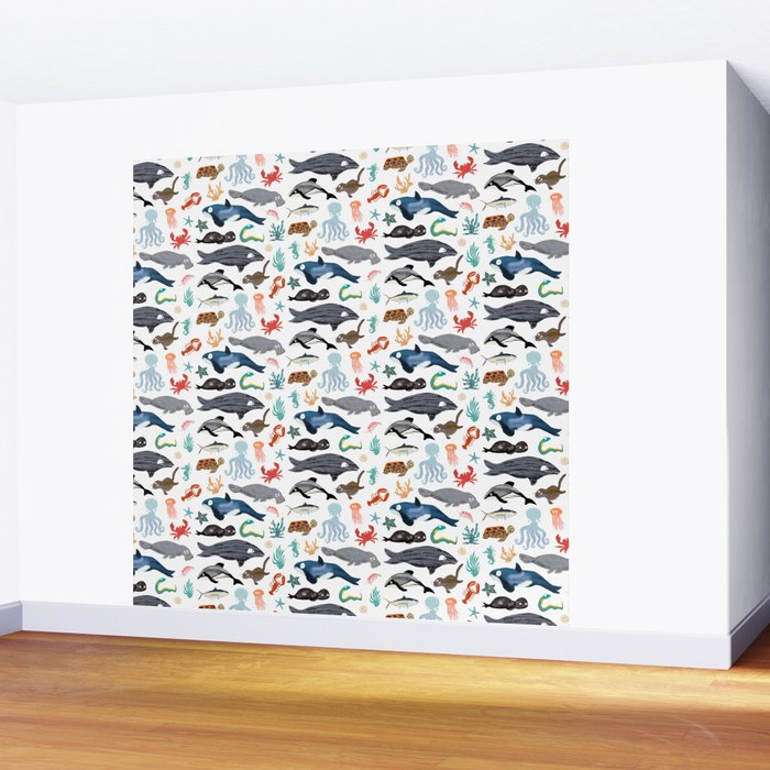 Sea Change: Ocean Animals Wall Mural Gallery Image 2