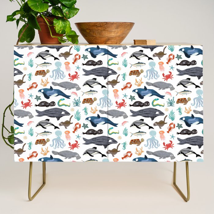 Sea Change: Ocean Animals Credenza Gallery Image 1
