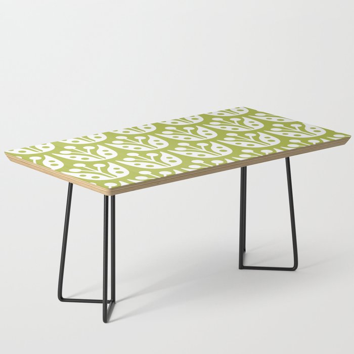 Mid Century Flower Pattern 5 Coffee Table Gallery Image 1