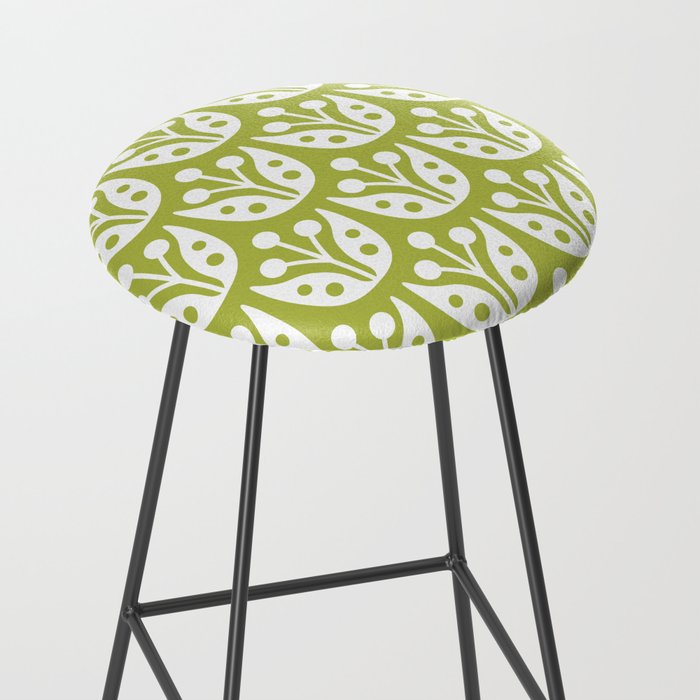 Mid Century Flower Pattern 5 Stool Gallery Image 2