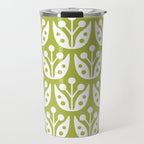 Mid Century Flower Pattern 5 Travel Mug Gallery Image 1