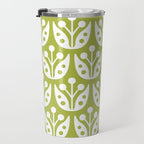 Mid Century Flower Pattern 5 Travel Mug Gallery Image 3