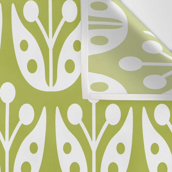 Mid Century Flower Pattern 5 Wall Tapestry Gallery Image 3