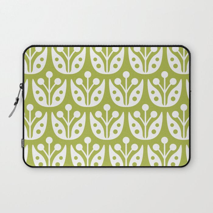 Mid Century Flower Pattern 5 Laptop Sleeve Gallery Image 1