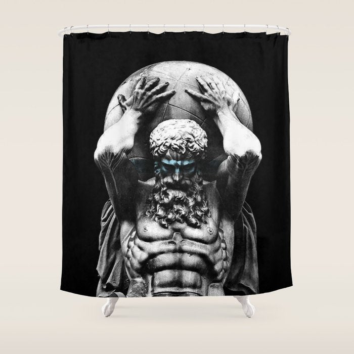 Hercules holding the whole world Shower Curtain Gallery Image 1
