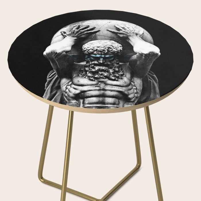 Hercules holding the whole world Side Table Gallery Image 2
