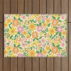 Yellow  Outdoor Rug Gallery Image 1
