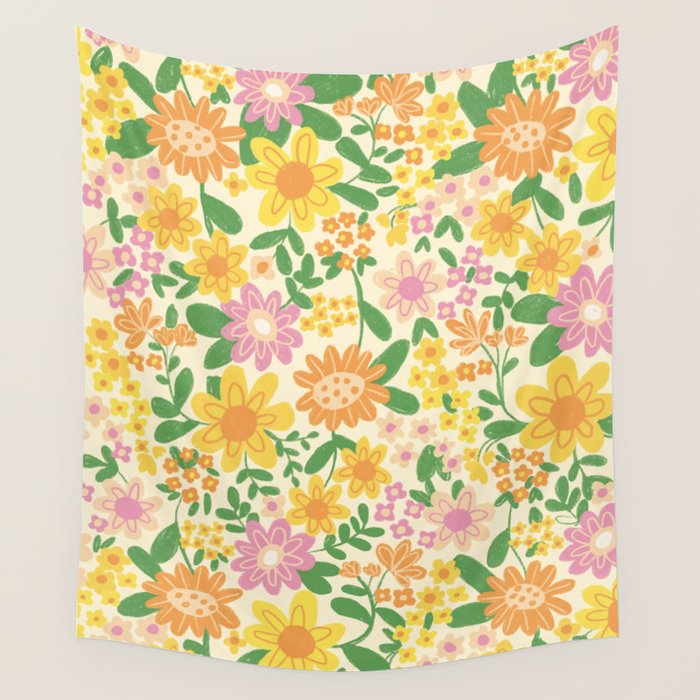 Yellow  Wall Tapestry Gallery Image 4