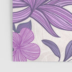 Moody Vintage-style Floral - Purple Poster Gallery Image 3