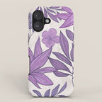 Moody Vintage-style Floral - Purple iPhone Case Gallery Image 1