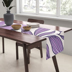 Moody Vintage-style Floral - Purple Table Runner Gallery Image 2