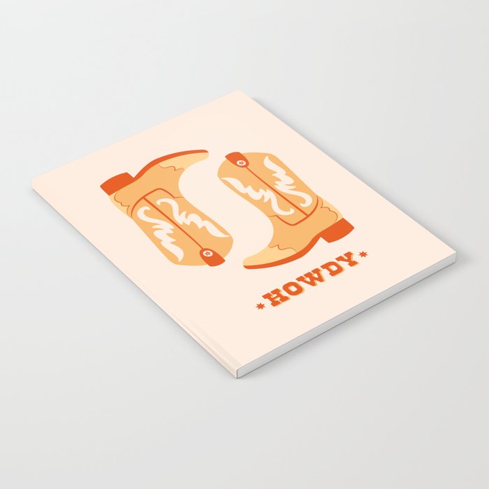Howdy Cowboy Boots Notebook Gallery Image 2
