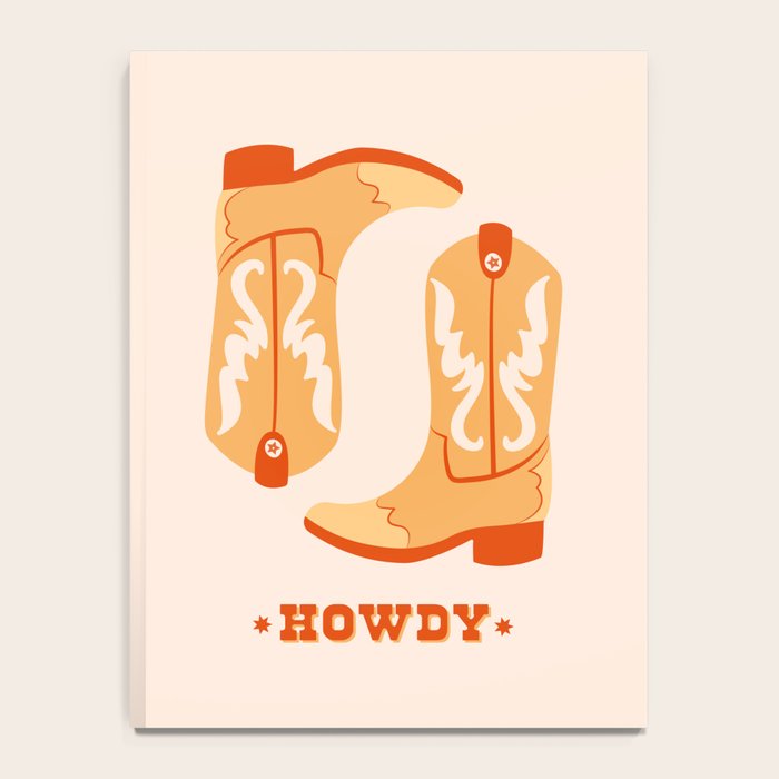 Howdy Cowboy Boots Notebook Gallery Image 4