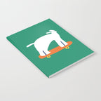 Poodle dog on skateboard Notebook Gallery Image 2