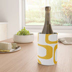 Mid Century Modern Shapes Mustard Wine Chiller Gallery Image 4