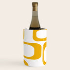 Mid Century Modern Shapes Mustard Wine Chiller Gallery Image 1