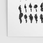 Medium Dots Pattern Black and White Distressed Texture Abstract Poster Gallery Image 3