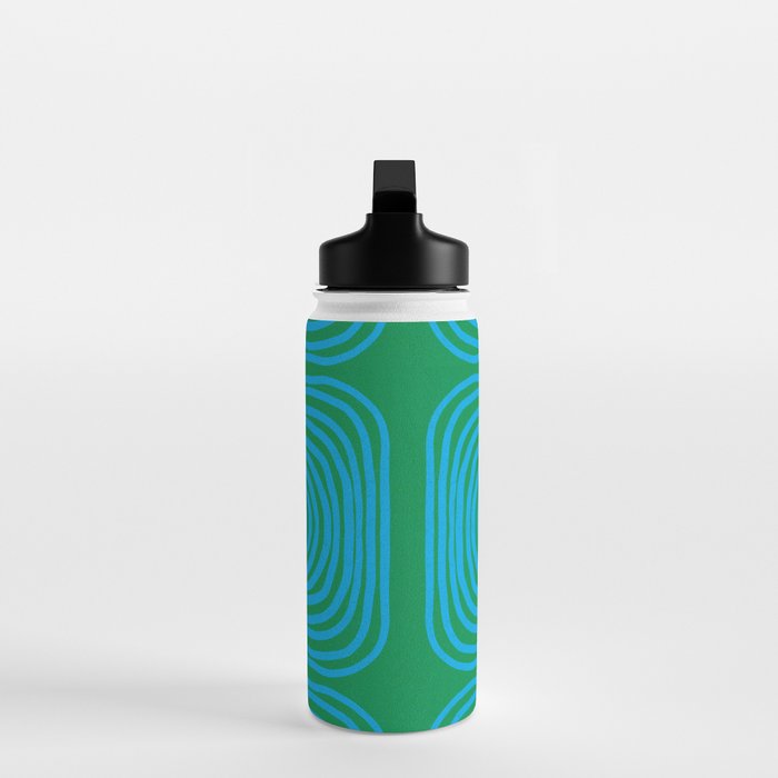 LISBOA, bright green & blue Water Bottle Gallery Image 3