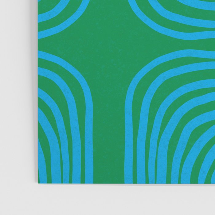 LISBOA, bright green & blue Poster Gallery Image 3