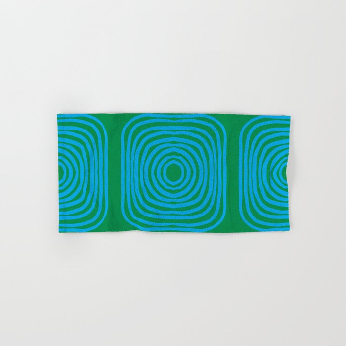 LISBOA, bright green & blue Bath Towel Gallery Image 1