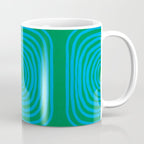 LISBOA, bright green & blue Coffee Mug Gallery Image 1
