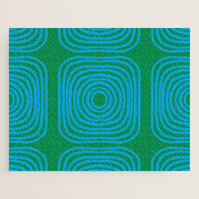 LISBOA, bright green & blue Jigsaw Puzzle Gallery Image 1