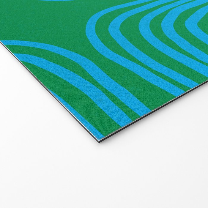 LISBOA, bright green & blue Welcome Mat Gallery Image 2