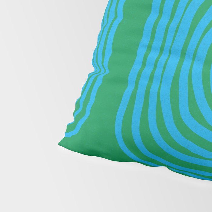 LISBOA, bright green & blue Pillow Sham Gallery Image 4