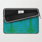 LISBOA, bright green & blue Laptop Sleeve Gallery Image 2