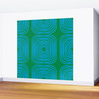 LISBOA, bright green & blue Wall Mural Gallery Image 2
